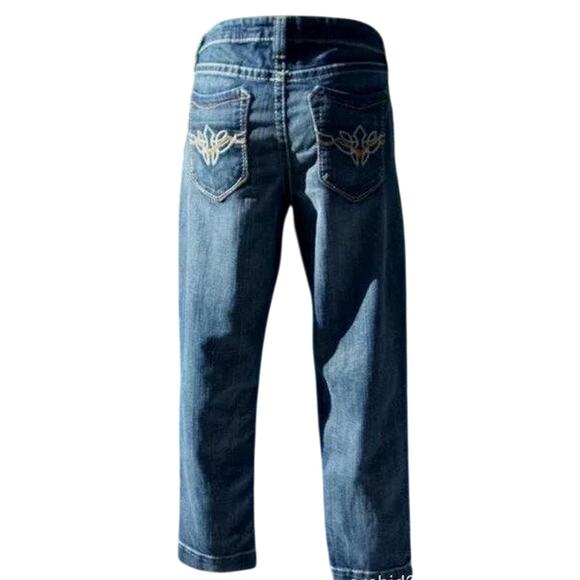 Cache Denim Embroidery Embellished Jean Pant Ankle Crop Stretch New NWT $98 - Picture 2 of 6